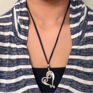 Brighton Triple Strand Silver Heart Necklace